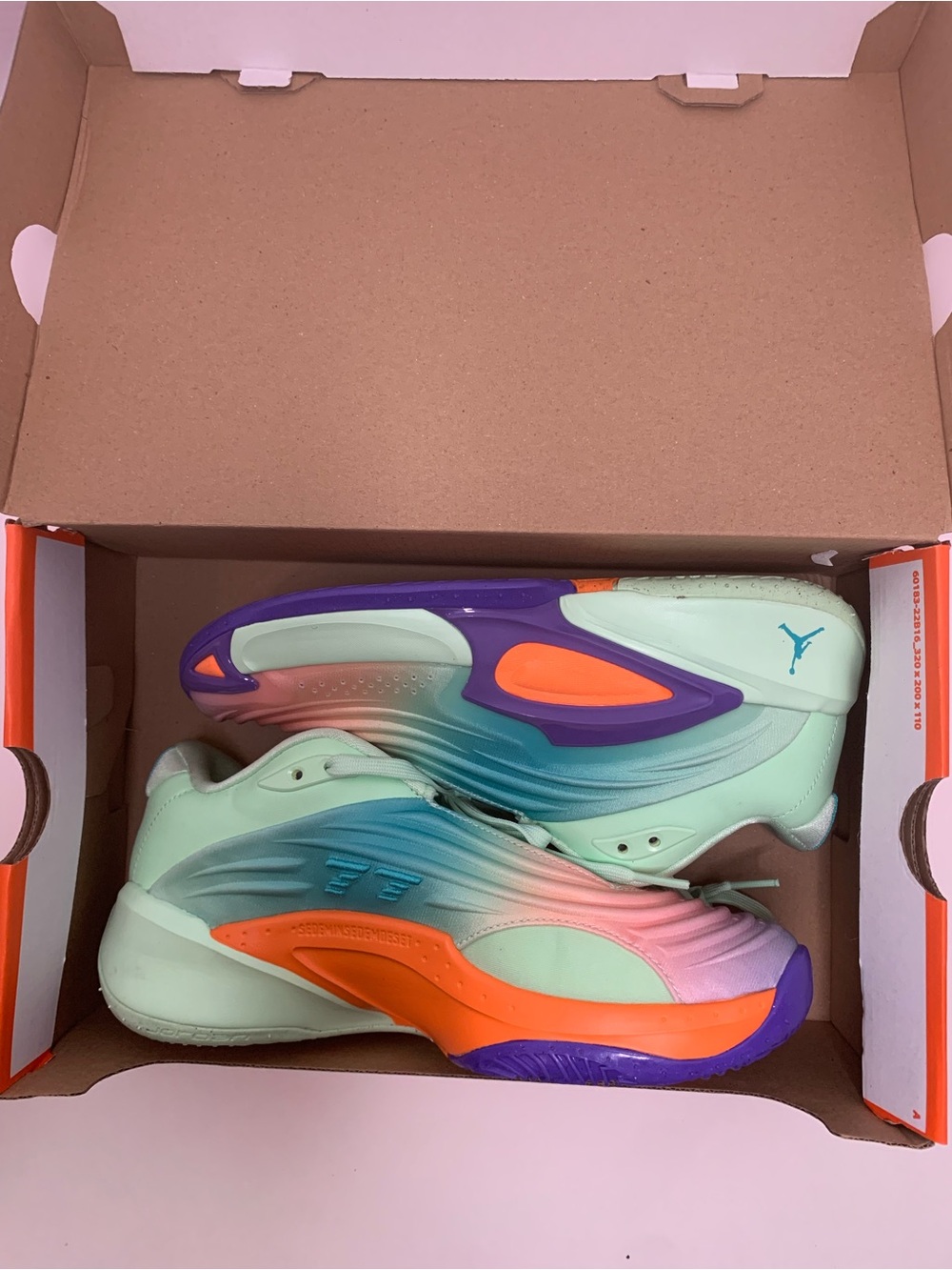 Jordan Luka 3 HQ4920-300 Men’s Size 7 Mint Green Multicolor Basketball Shoes New